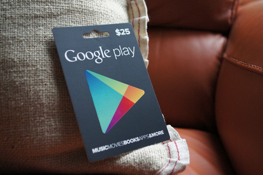 25 google shop play card