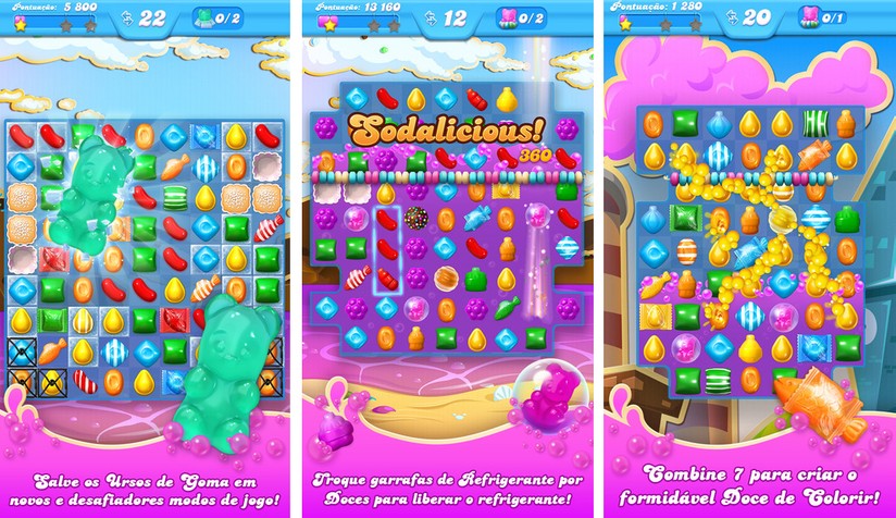 Tudo sobre candy crush - Doces verde, azul, amarelo e roxo Nível 1000