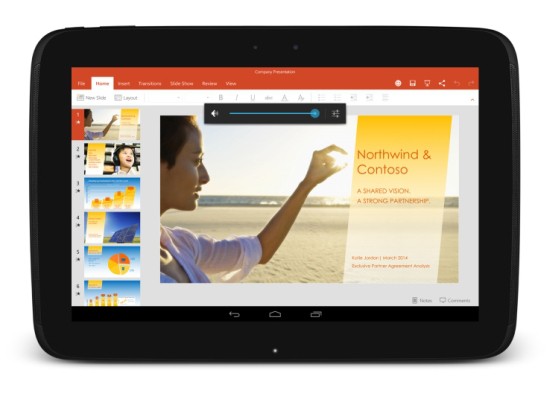Microsoft libera gratuitamente versão completa do Office para tablets  Android 