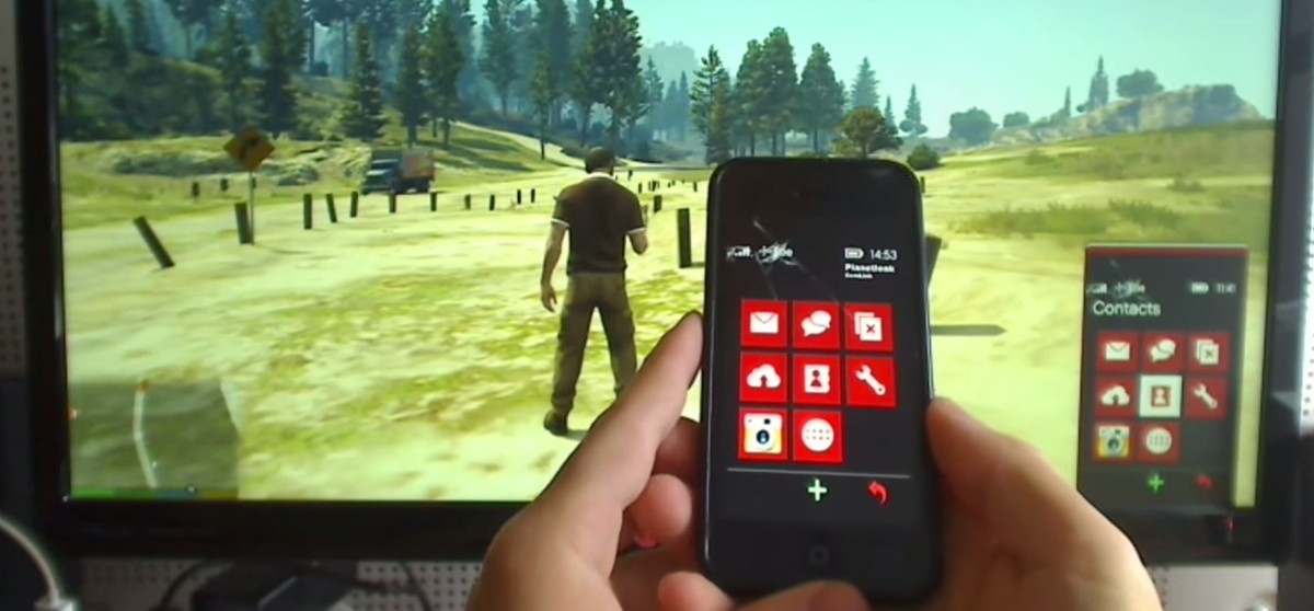 Modificação permite usar iPhone para acessar smartphones de personagens de GTA  V 