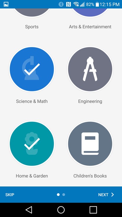 Google Play Livros versão 3.5 agora pergunta as preferências do