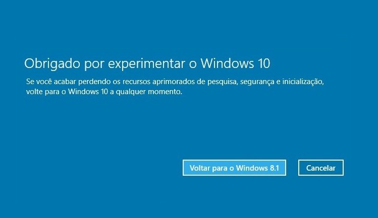 Se arrependeu de atualizar para o Windows 10? Veja como voltar para versão  anterior 