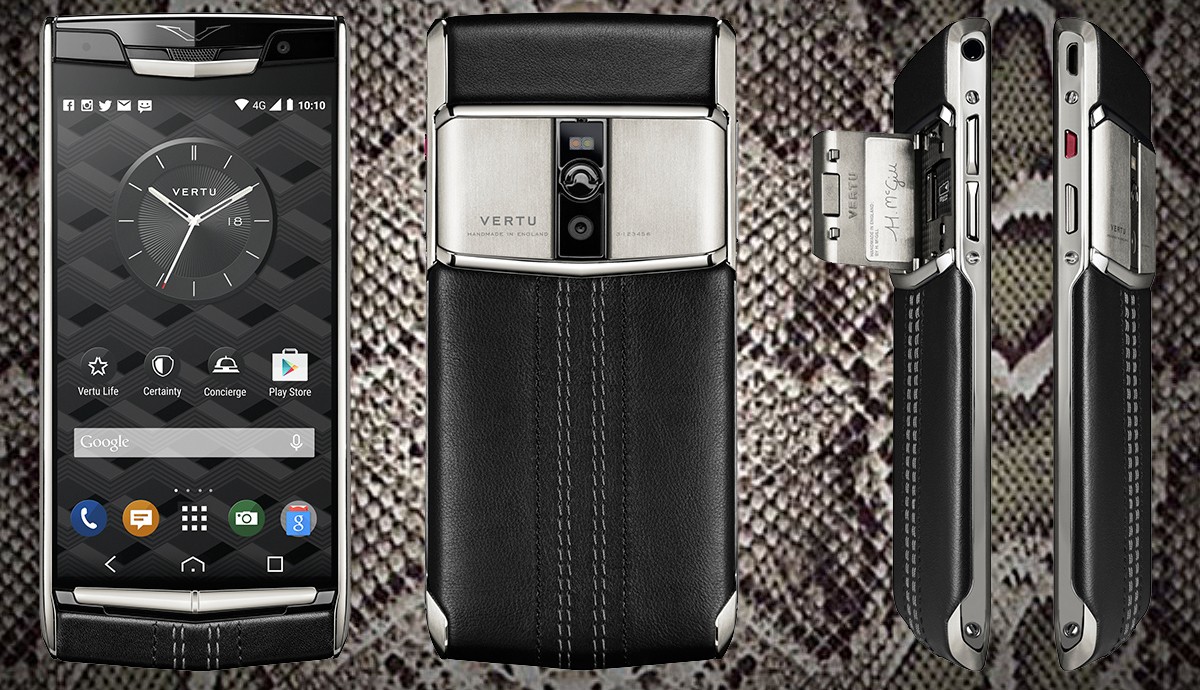 Vertu lança smartphone Signature Touch com acabamento em couro