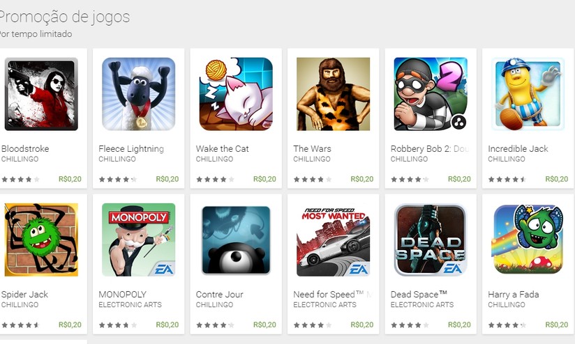 Ranking Jogos Google Play