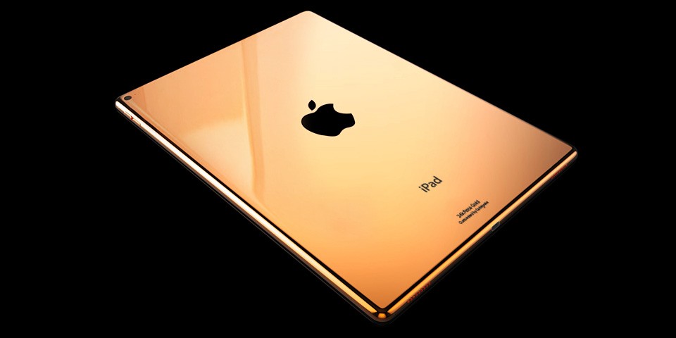 Apple iPad Proゴールド iPad Pro banhado a ouro é o luxo que você provavelmente não vai