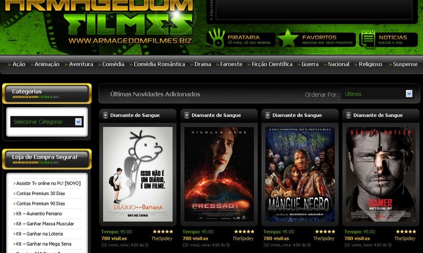 Sites piratas continuam a exibir filmes e séries apesar de o Mega Filmes HD  ser tirado do ar
