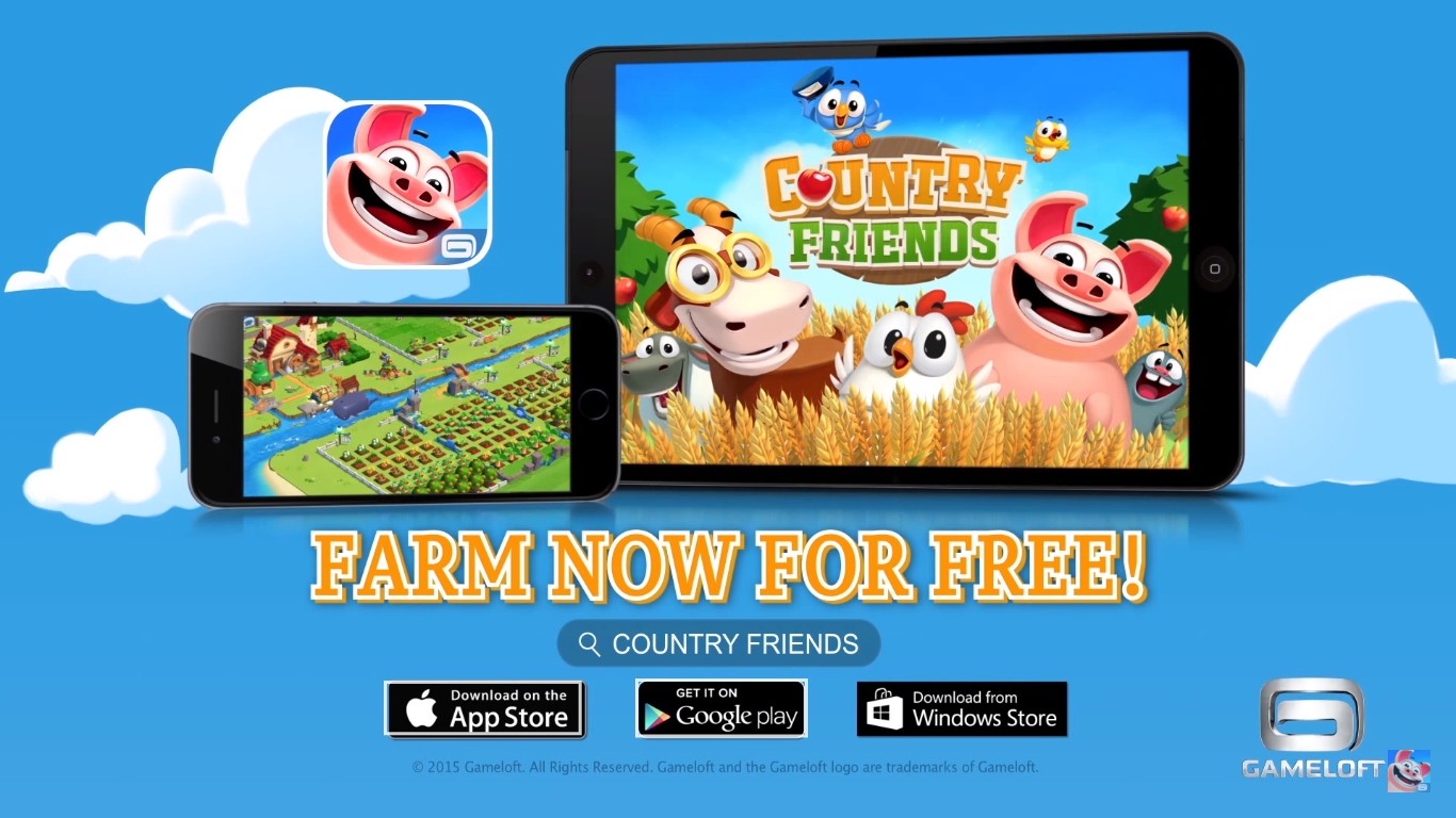 Gameloft anuncia Country Friends para Android, iOS e Windows 