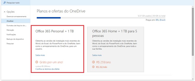 Confira como ganhar assinatura do Office 365 e 1 TB de armazenamento no  OneDrive 