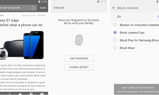Samsung atualiza seu navegador para Android com Modo Secreto e