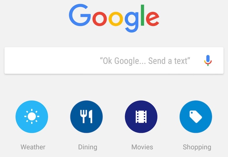 Google Now testa nova interface com ícones separados por categorias 