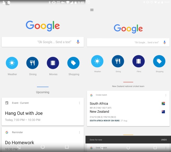 Google Now testa nova interface com ícones separados por categorias 