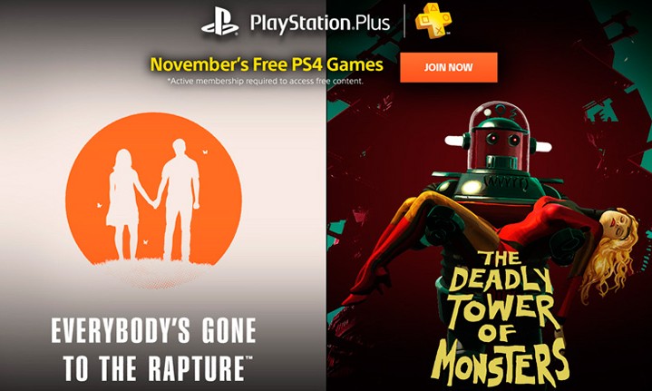 Jogos da PS Plus de Novembro