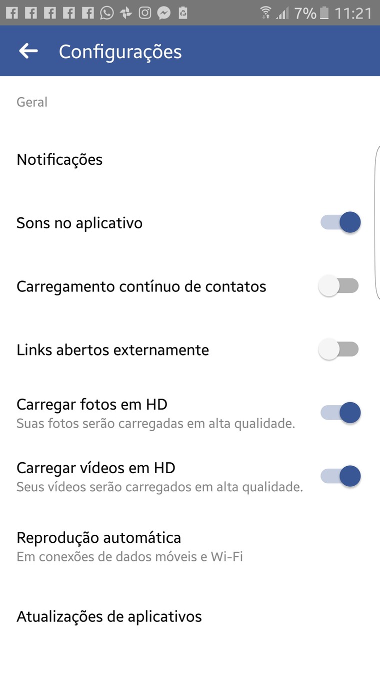 Como definir a qualidade padrão de vídeos do  no Android