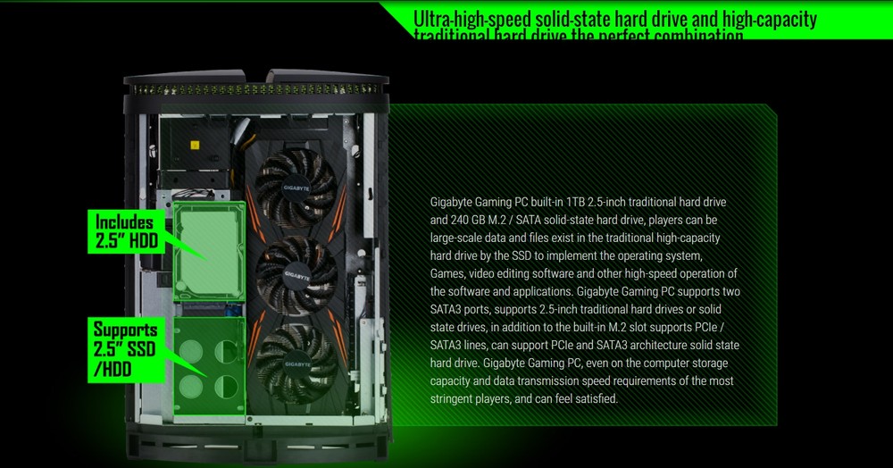 Gigabyte lança mini-PC gamer com design exótico, Core i7-6700K e