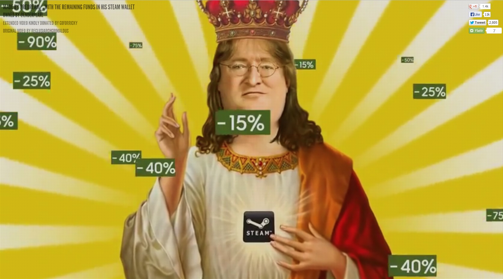 encontrei a steam do GABE NEWELL, dono da valve & CS:GO (ele