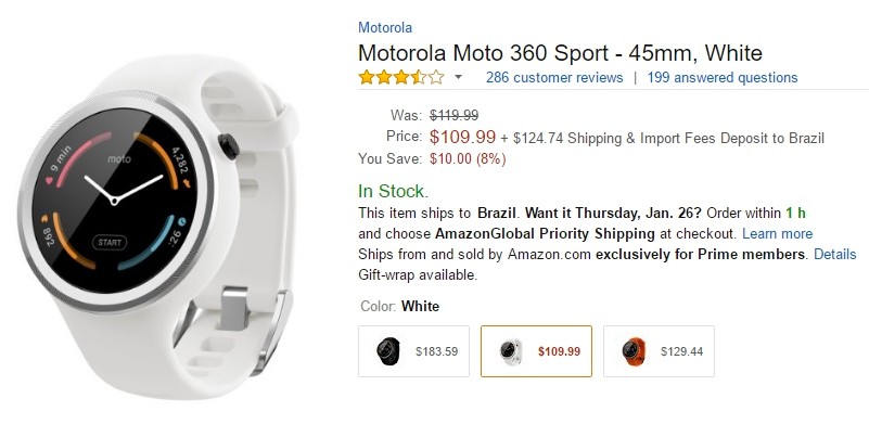 moto 360 sport amazon