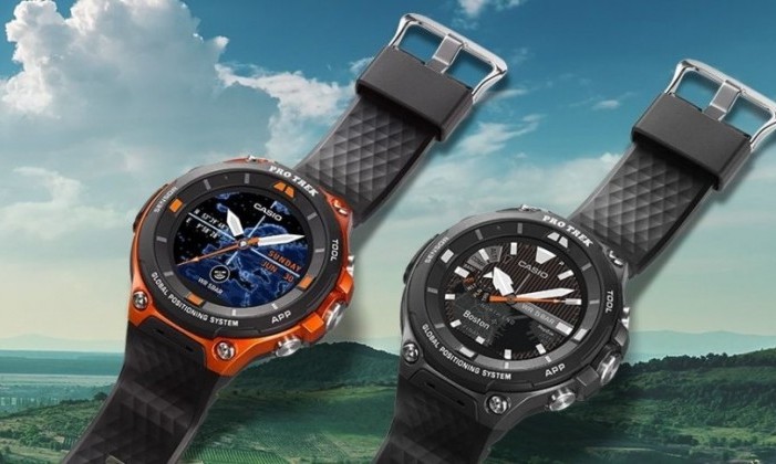 Relógio inteligente 'Casio Pro Trek F20' com certificação militar