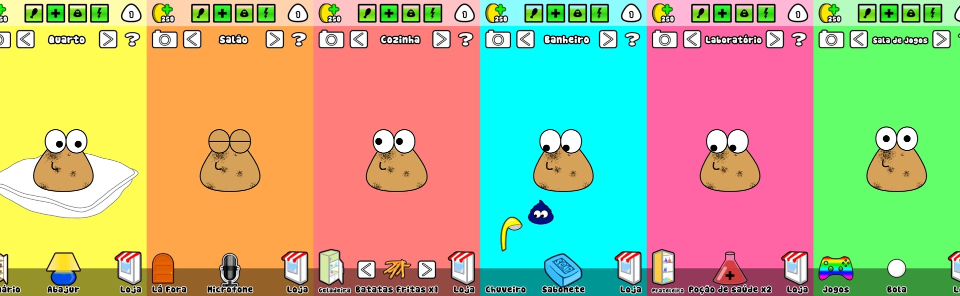 Jogue Pou Cuidando jogo online grátis