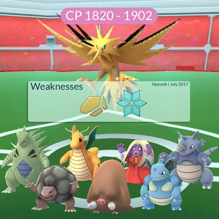 Pokémon GO: veja como ave lendária Zapdos foi derrotada por três