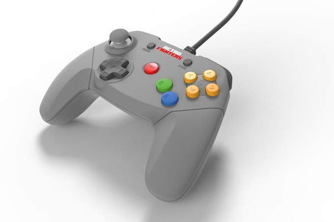 CONTROLE NINTENDO 64 - USB - PC - CORES - ANALÓGICO PADRÃO