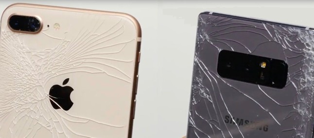 Vidro é muito frágil? iPhone 8 Plus e Galaxy Note 8 se enfrentam em teste  de queda - TudoCelular.com