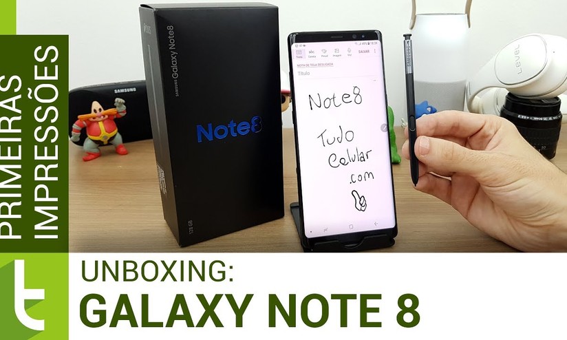 Samsung Galaxy Note 8: unboxing e primeiras impressões | Vídeo do