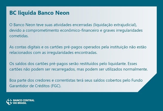 Banco Central Encerra Operacoes Do Banco Neon Por Graves Irregularidades Tudocelular Com - como ficar bc no roblox de graca o youtube