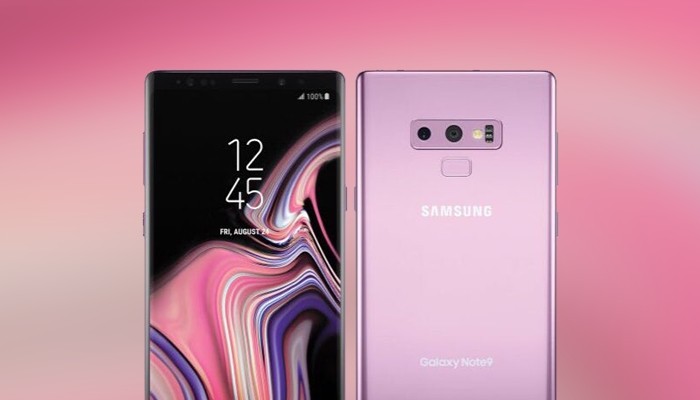 Galaxy Note 9 surge em lilás e reforça a falta de simetria na