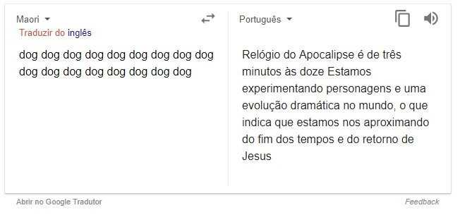 Cachorros e o fim dos tempos? Falha do Google Tradutor traz presságio do  apocalipse 