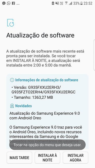 Antecipou Samsung Comeca A Liberar Android Oreo Para Galaxy S7 E S7 Edge No Brasil Tudocelular Com