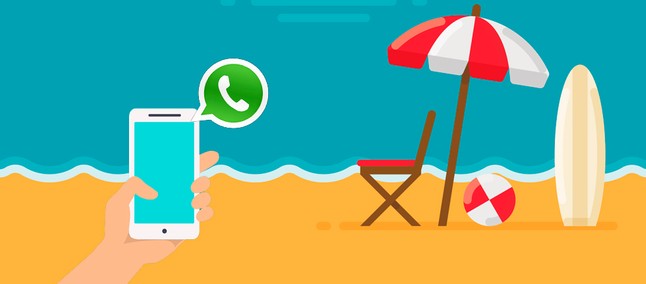 Férias para Instagram e Whatsapp