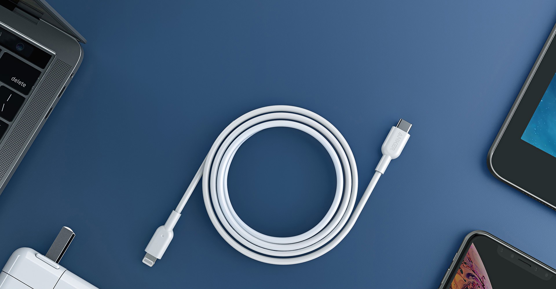 Lightning usb type. Anker кабель Lightning. Кабель Anker USB-A to Lightninig - 20w шнуровый. Anker USB-C to Lightning. Кабель айфон USB-C Lightning 2561.