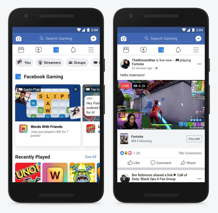 Facebook anuncia nova plataforma de jogos por streaming