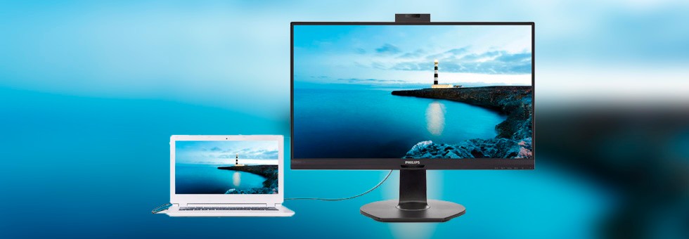 Philips anuncia dois monitores LCD com docking station USB para ...