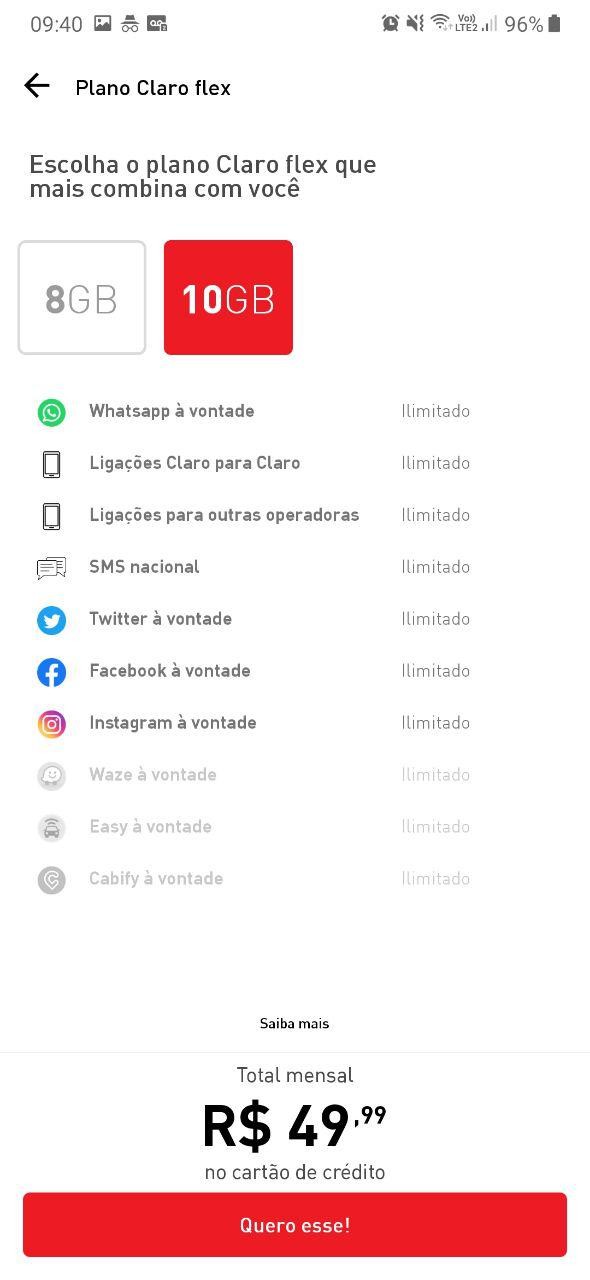 Explicou Claro Confirma Ofertas De 8 Gb E 10 Gb Por Tempo Indeterminado No Novo Flex Tudocelular Com