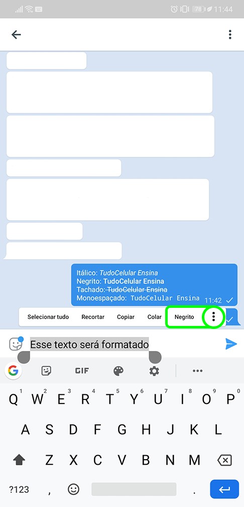 WhatsApp: como colocar itálico, riscado, sublinhado ou negrito no app