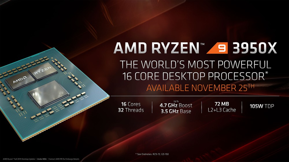 Ryzen 9 3950X e mais: AMD prepara novos processadores para