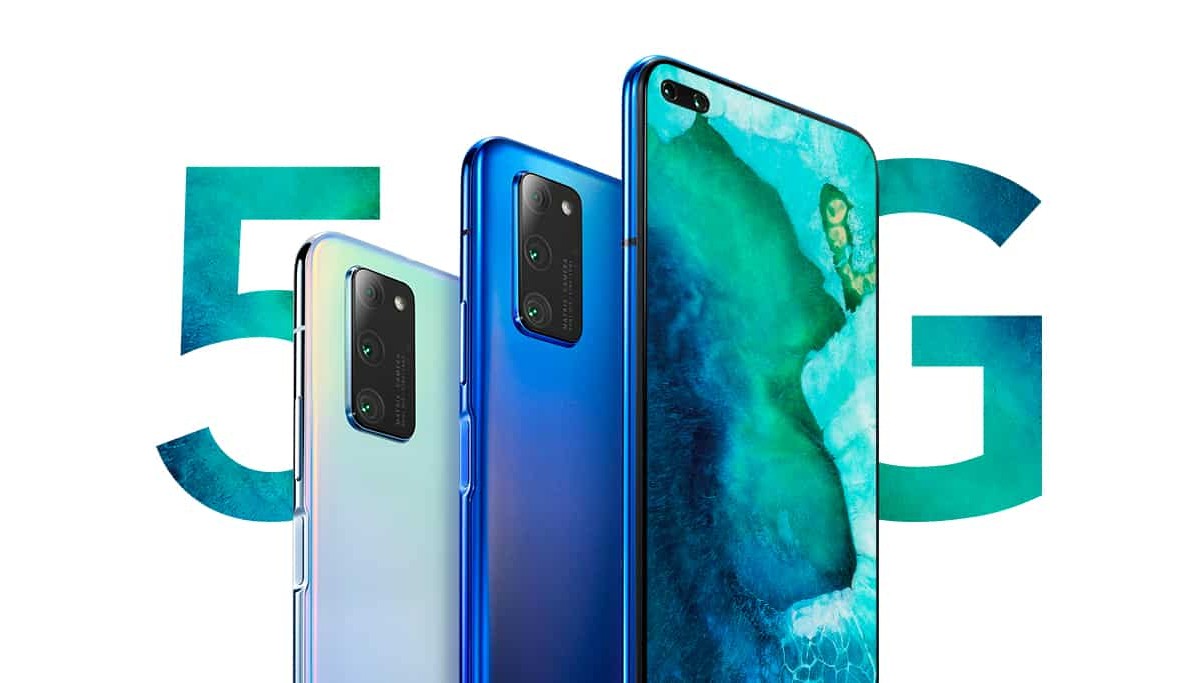スマートフォン本体 HUAWEI HONOR V30 PRO 5G 8+256GB Honor V30 5G e V30 Pro 5G são oficiais com Kirin 990 e furo na