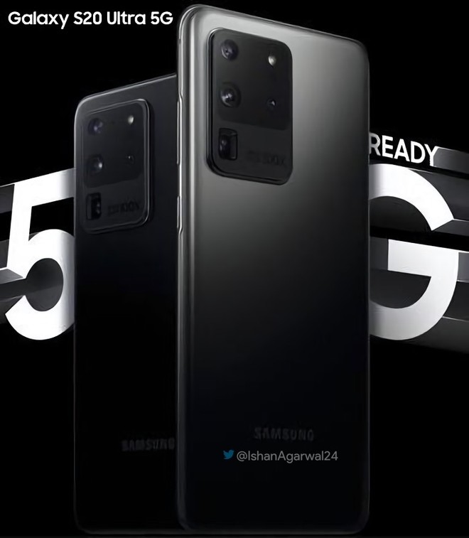 Galaxy S20 Ultra 5G tem pôster oficial vazado e exibe modelo em duas opções  de cores 