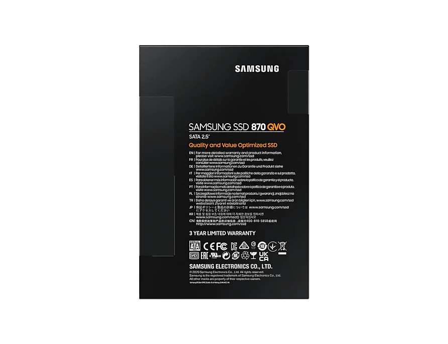 Samsung oficializa 870 QVO como primeiro SSD para consumidores com