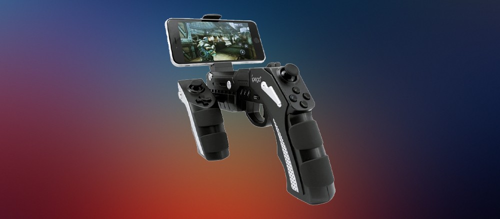 Pistola Arma Gamer Android Ios Ipega Revolver Celular Gamer