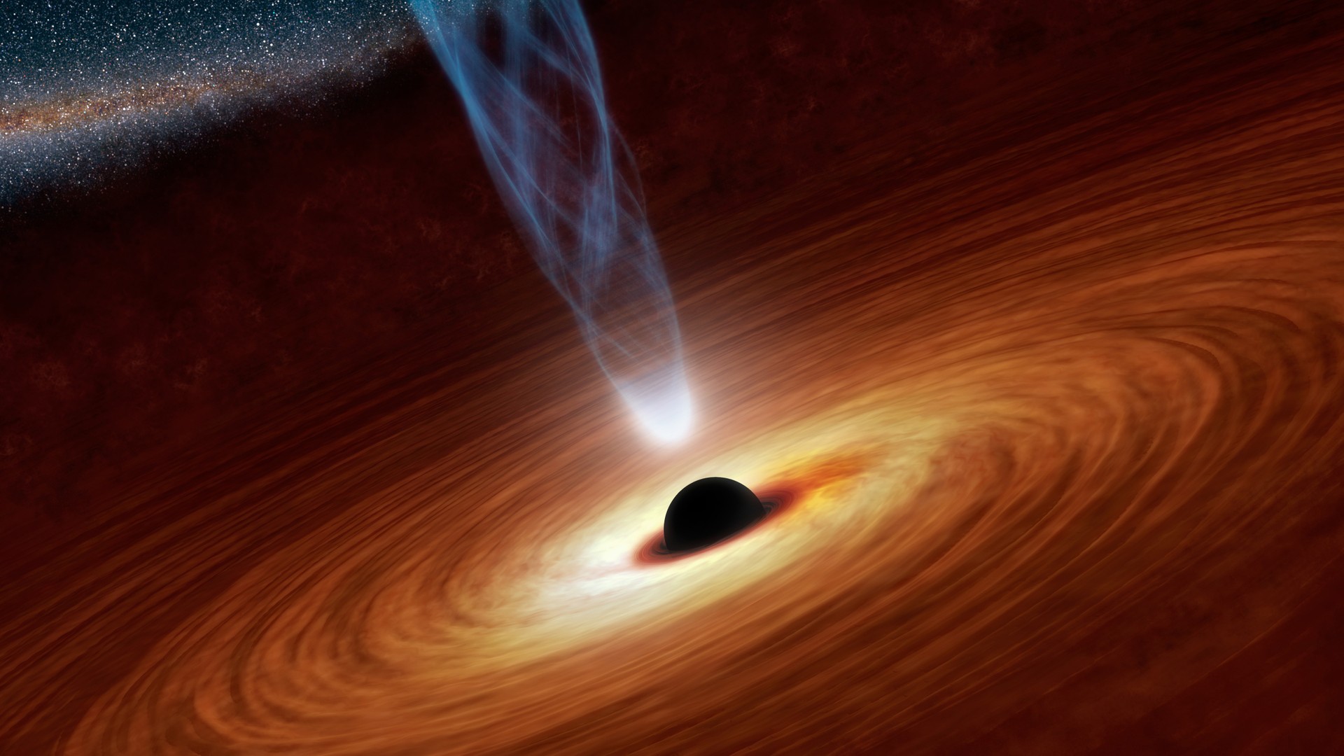 Buraco negro em erupo fotografado por astrnomos da Austrlia; veja a imagem