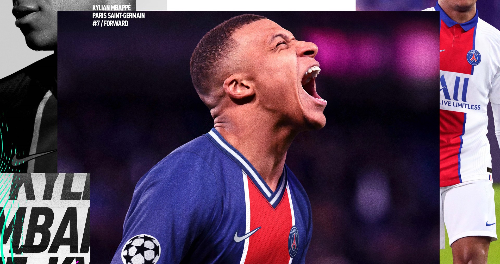 Mbappé, do PSG, está na capa de FIFA 21