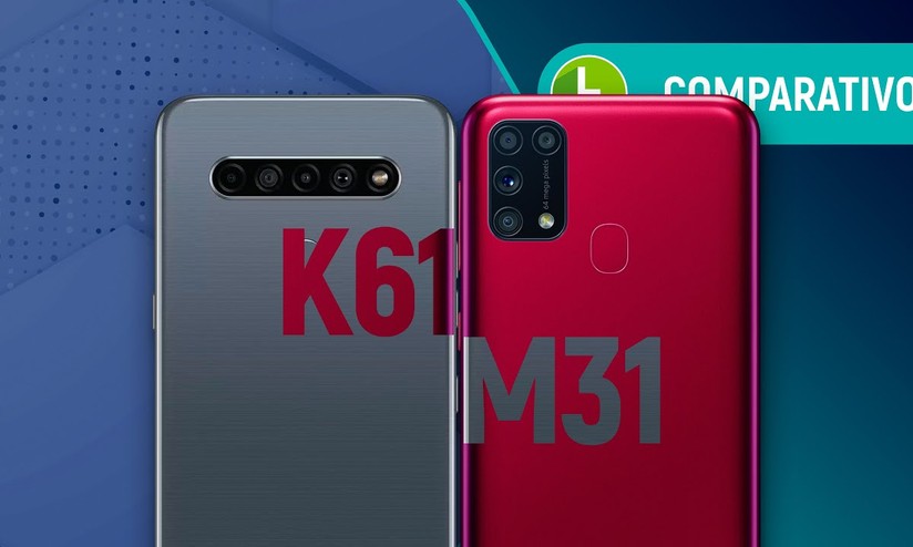 Galaxy M31 vs LG K61: qual o melhor celular intermediário barato