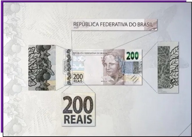 Nova cédula de R$ 200 é lançada; veja como identificar se uma nota é falsa 10