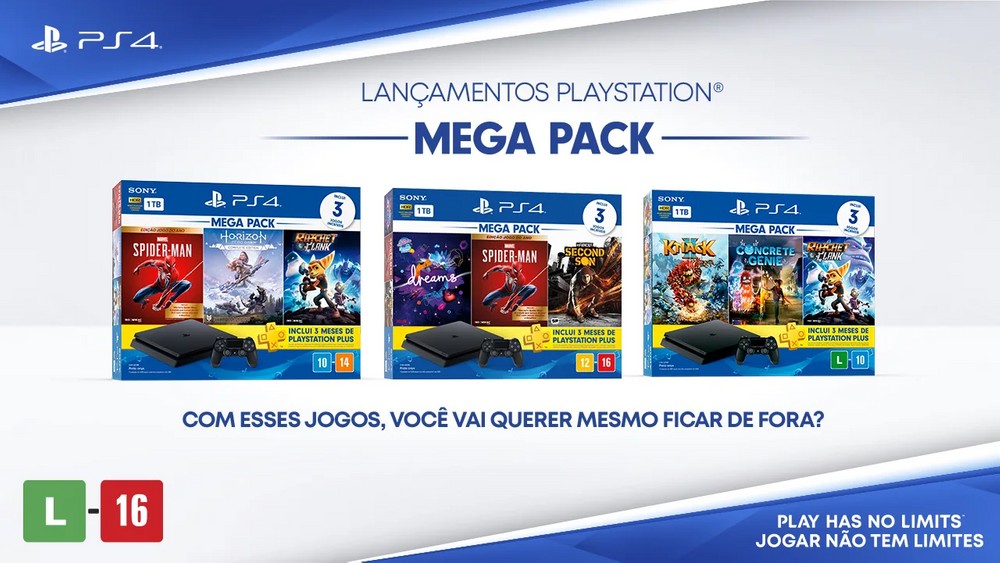 Sony lança novos PlayStation 4 Mega Pack com Horizon: Zero Dawn
