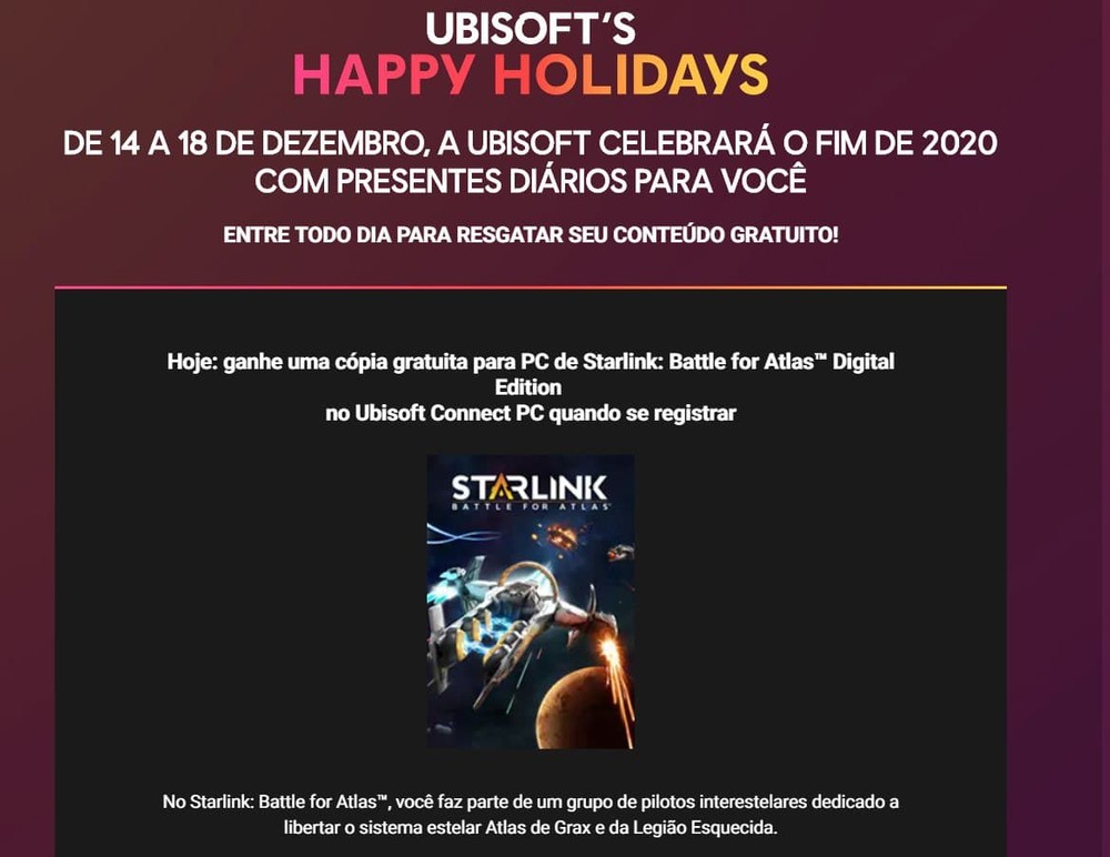 Epic Games Store distribuirá 15 jogos gratuitos no Natal