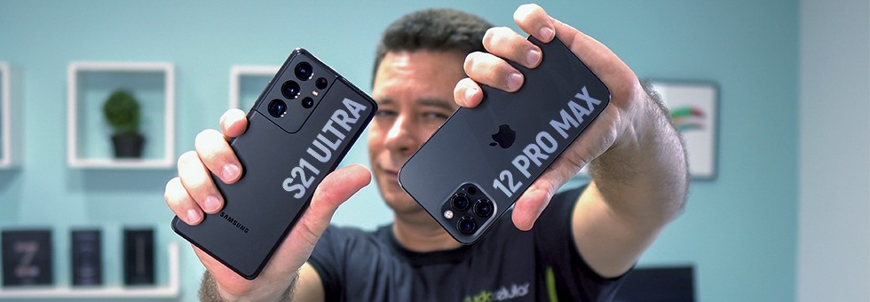 Galaxy S21 Ultra vs iPhone 12 Pro Max: compare preço e ficha técnica