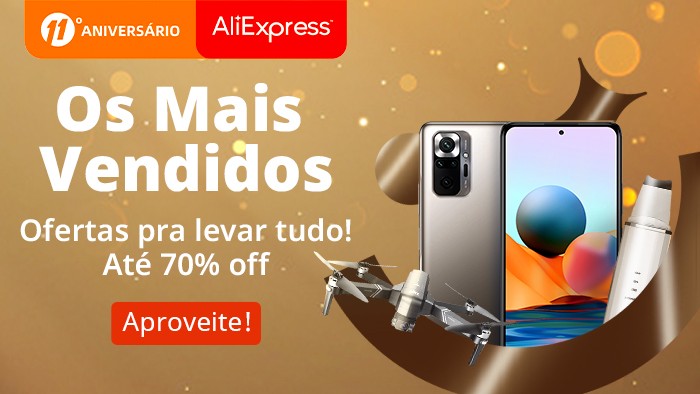 AliExpress traz descontos de até 70% em campanha de aniversário de 11 anos  