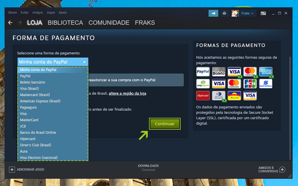 COMO ADICIONAR DINHEIRO NA STEAM VIA PIX! Tutorial 2023 